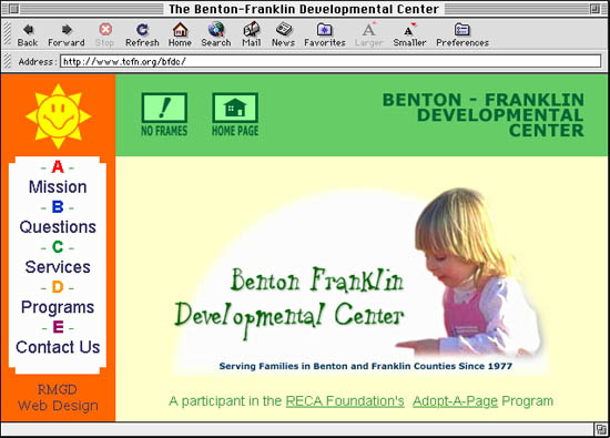 Benton-Franklin Developmental Center - Screen Capture